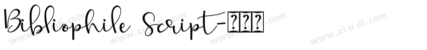Bibliophile Script字体转换